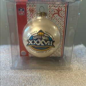 NFL Super Bowl XXXVII White Ornament